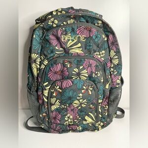 Dakine Premium Large Tough Backpack in Retro Floral Print Ergonomic Straps